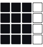 2.5 Inch Self-Stick Furniture Sliders for Carpet, 16 Pack Square Adhesive Table Desk Chair Furnit...