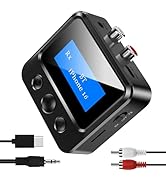 Bluetooth Receiver for Old Stereo, 3.5mm AUX Bluetooth Audio Adapter for Stereo Receiver Wired Sp...