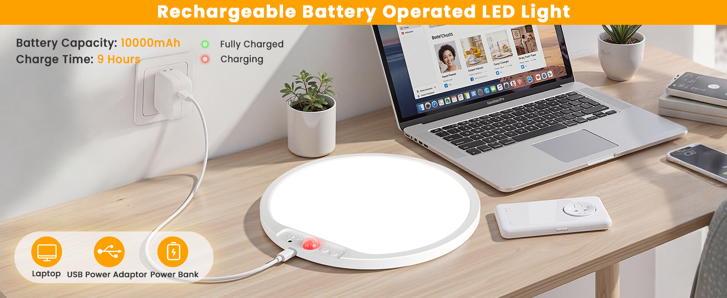 rechargeable battery operated led light