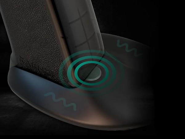 Close-up of the built-in vibration motor on the RAGNOK gaming mouse.