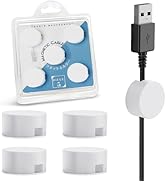 Xuuza 5-Pack Magnetic Cable Organizer Adhesive Cable Clips for Kitchen Nightstand Desk Table Meta...