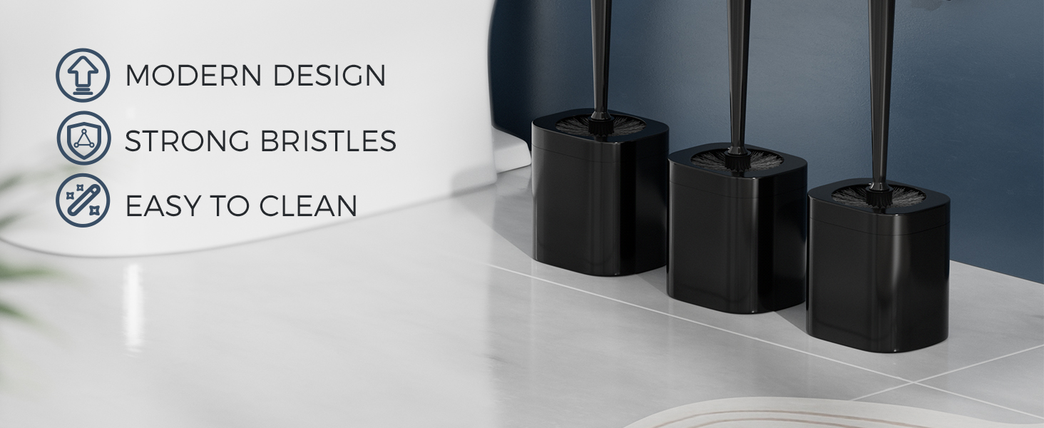 toilet brush and holder set