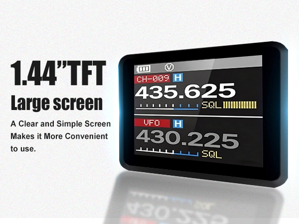 04-5 BAOFENG uv-5r mini Transparent 1.44 inch