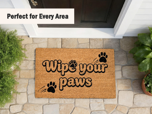 funny muddy coir welcome door mat natural fiber eco-friendly outdoor indoor outside doormat