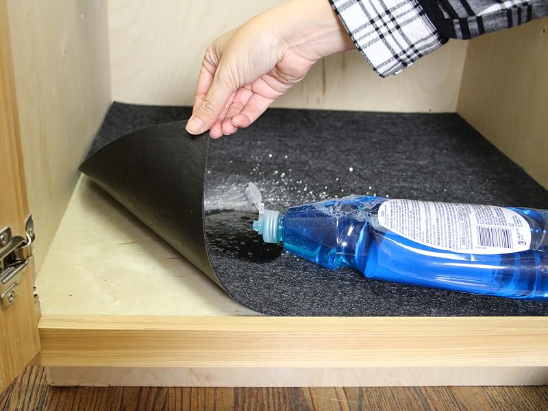 Drymate Under Sink Mat Absorbent Waterproof Cabinet Shelf Drawer Liner USA debajo del fregadero
