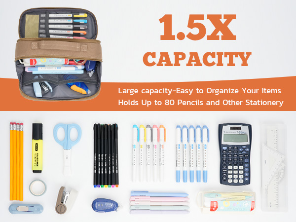 Extra Large Capacity Camo Pencil Pouch
