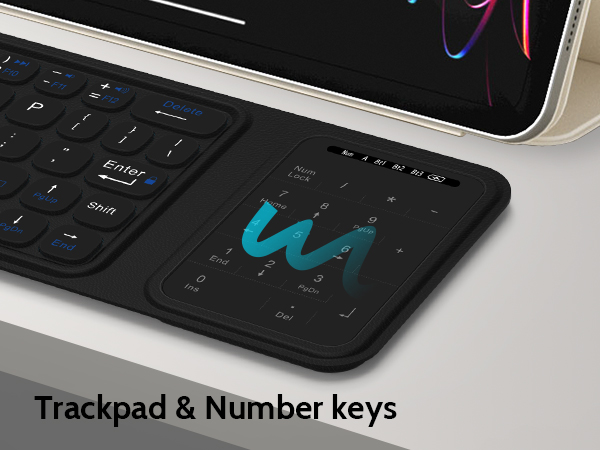 Trackpad & Number keys