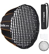 Godox QR-P90 Deep Parabolic Softbox 35in / 90cm with Grid Bowens Mount Carrying Bag for Photo Stu...