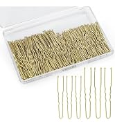 200Pcs 2.4 & 2 Inchs U Shaped Hair Pins for Buns, Bobby Pins With Storage Box for Women Girls and...