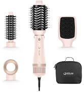 IG INGLAM 4 in 1 Blow Dryer Brush Set with Cool Shot Button, Pink | 2-in-1 Dry & Style, Effortles...