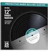 25 Vinyl Inner Sleeves with Rice Paper Anti-Static LP for 12" Records - Vinyl Inner Sleeves - Enj...