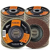 KSEIBI 686064 Aluminum Oxide 4 1/2 Inch Auto Body Flap Disc Sanding Grinding Wheel 10 Pack (Mixed...