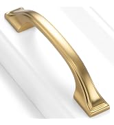 BEROSSA 10 Pack Brushed Gold Cabinet Pulls 3 Inch Gold Cabinet Handles Gold Hardware for Kitchen ...