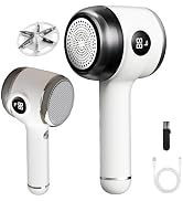 YIUMAF Cordless Rechargeable 2-in-1 Fabric Shaver & Lint Remover for Clothes, Electric Pill Remov...
