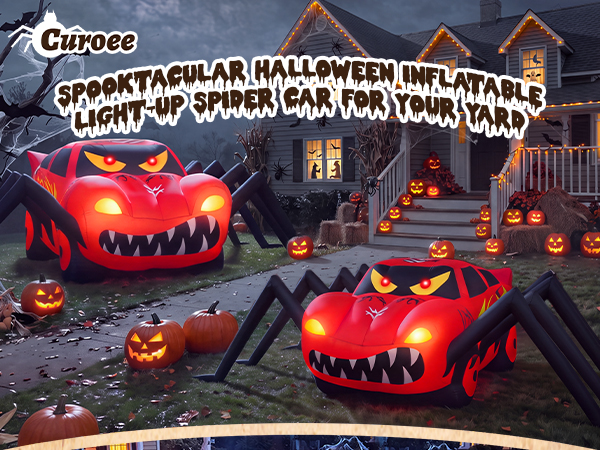 Halloween Inflatables Spider Car Outdoor Decorations