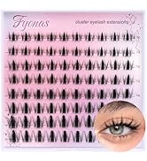 Fyonas Manga Lash Clusters Spiky Eyelash Clusters C Curl Cluster Eyelash Extensions 10-16mm Anime...