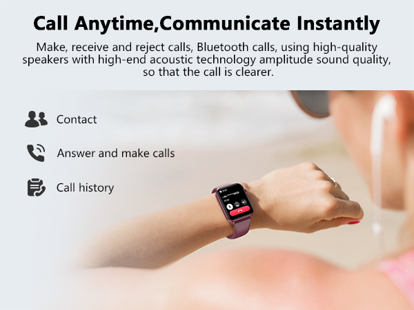 It is convenient to make/answer phone calls on the wrist.