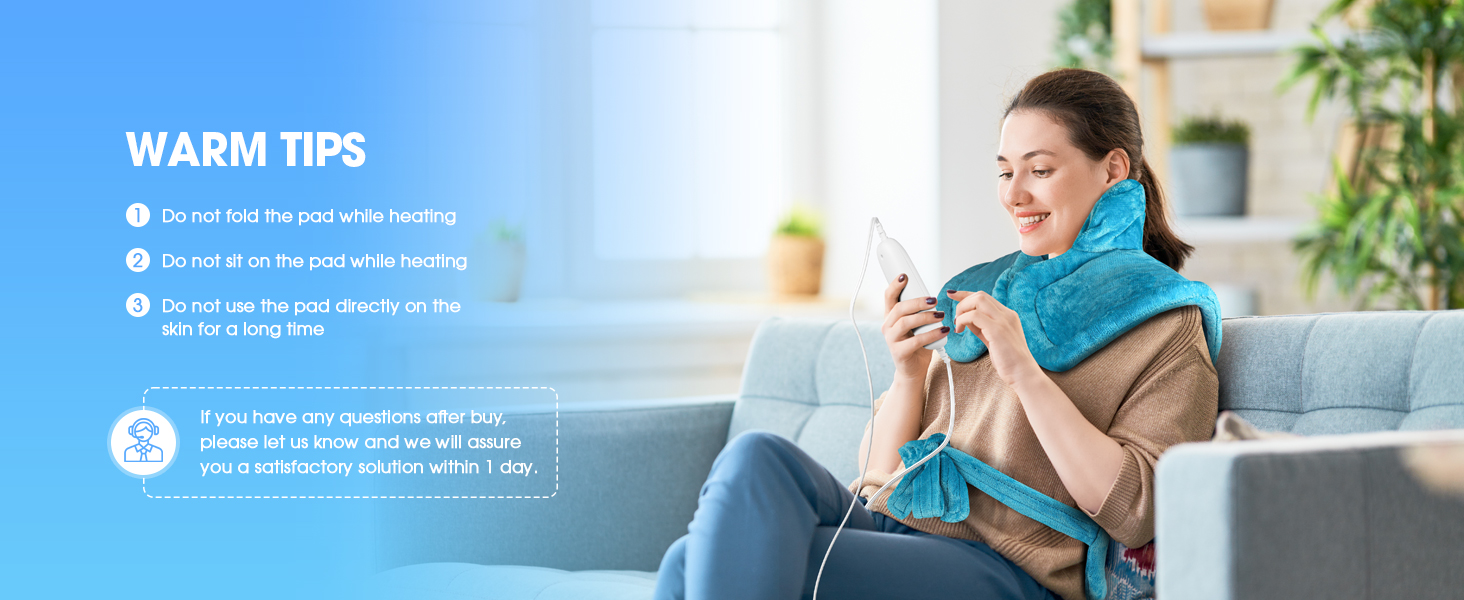 FLUFFYWARMTH Heating Pad Birthday Gifts for Women Men Mom Dad for Neck and Shoulder and Back