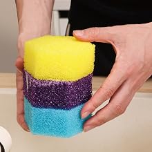 Reusable kitchen sponge for everyday cleaning