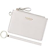 Aiyo Nice Women Slim RFID Card Case Holder Wristlet Zip ID Case Wallet Small Leather Wallet Coin ...