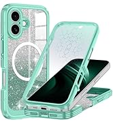 Hekodonk for iPhone 17 Case,Compatible with Magsafe [Built-in Tempered Glass Screen Protector & C...