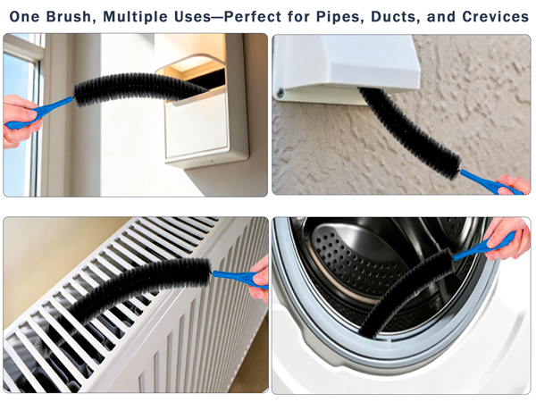 Dryer Vent Cleaner Kit with Dryer Vacuum Hose Attachment