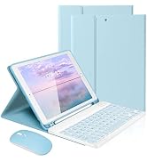 LAMA Keyboard Case with Mouse for iPad 10.2" 9th 8th 7th Generation, with Detachable Bluetooth Ke...