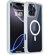 ZOYTONE Magnetic for iPhone 16 Pro Case, Compatible with MagSafe, Threaded Border Non-Slip, 4 Cor...