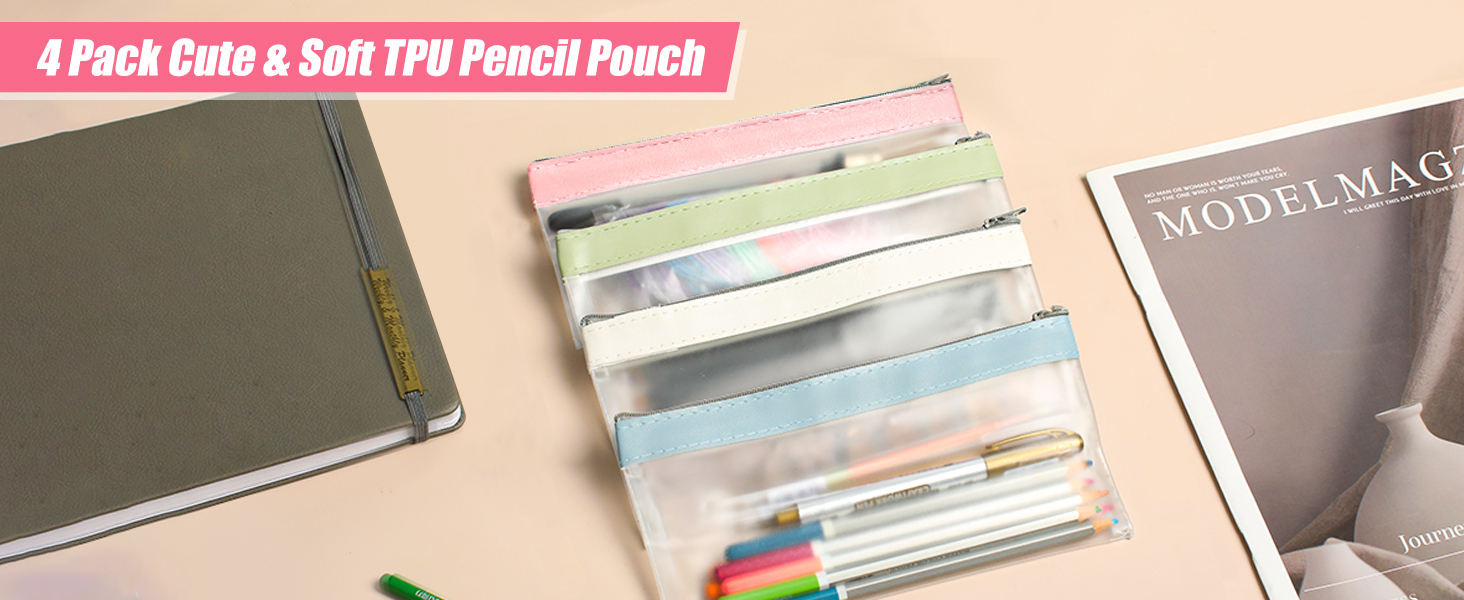 clear pencil pouch