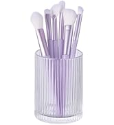 DASITON Makeup Brush Holder Organizer, Crystal Cosmetic Makeup Brushes Storage Holder, Glass Make...