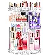 DenCert 360 Rotating Makeup Organizer, Large Capacity Cosmetic Organizer Perfume Organizer DIY Pl...