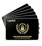 RFID Blocking Card, 6 Pack Fuss Protection for Entire Wallet Shield, Credit Card Protector NFC Ba...