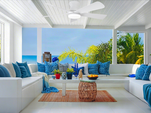 small ceiling fan with light