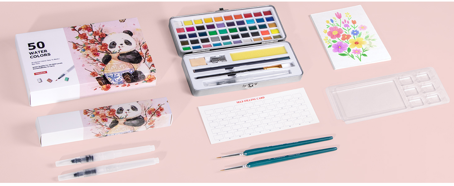 watercolor paint set