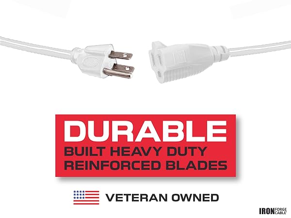 White Single Extension Cord