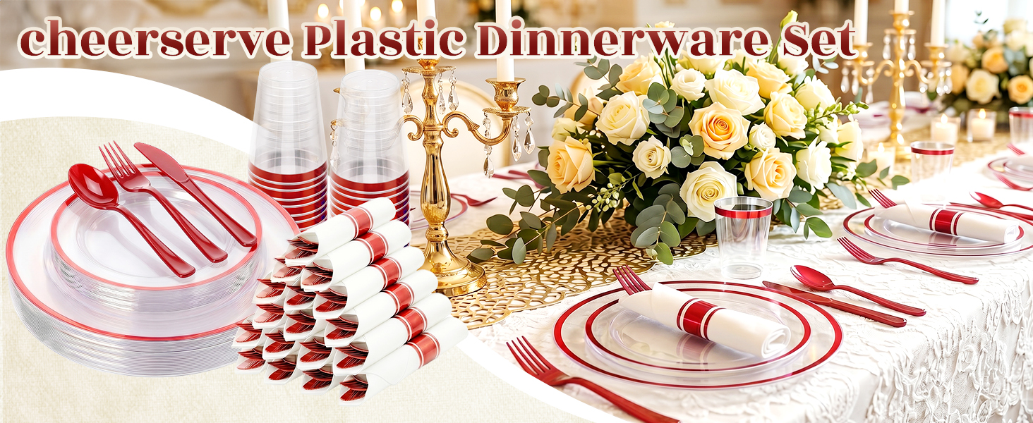 plastic dinnerware set