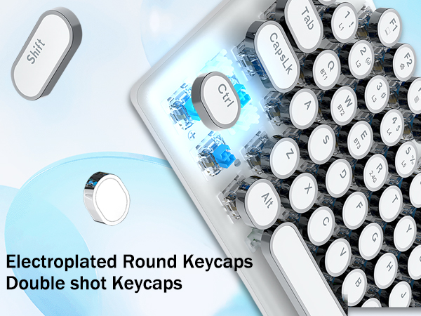 Round keycaps