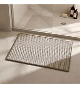 Triohero Bathroom Rugs Non Slip Washable, Super Absorbent Thin Bath Mat Small Quick Dry Low Pile ...