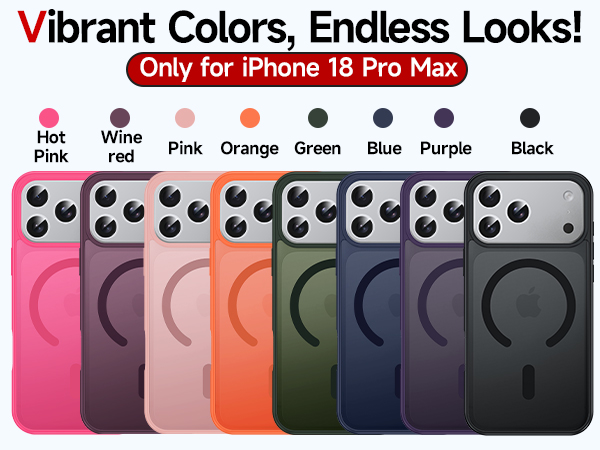 iPhone 18 pro max case with magsafe screen protector i phone 18 pro max cover funda para