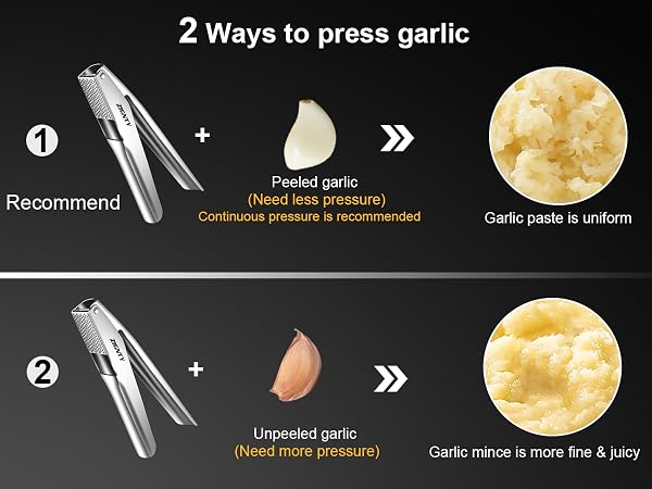 Garlic Press Stainless Steel