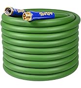 TOOLCY Garden Hose 50 ft x 5/8", Heavy Duty Water Hose, Lightweight, All-weather, Durable Hose wi...