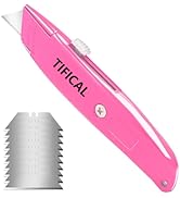 TIFICAL Box Cutter, Premium Utility Knife, Box Cutters Retractable Heavy Duty for Cartons, Cardbo...