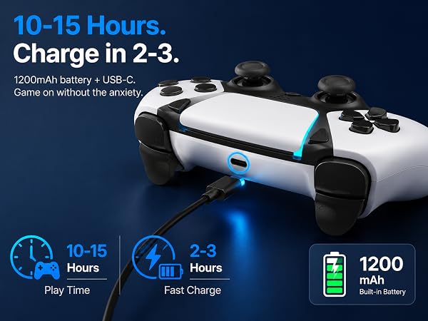 RECHARGEABLE 1200MAH BATTERY FOR PS4 DUALSHOCK 4