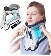 remkove Cervical Neck Traction Device, Adjustable Neck Stretcher Cervical Traction, Built-in 8 Ai...