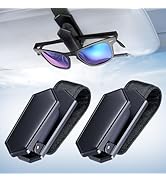 Veharvim Sunglass Holder for Car (One-Handed-Operation, Gentle & Secure Hold, Silicone Padded, Un...