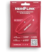 Hero Link Medical ID Bracelet & Wellness Wristband – Adjustable Silicone, Waterproof, Heat-Resis...