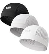 3 Pcs Breathable Mesh Skull Cap for Men & Women - Ultra Lightweight Quick Dry Sports Beanie for C...