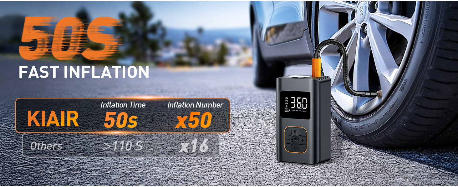 Tire Inflator Portable Air Compressor