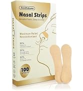 ZenithHome Nasal Strips 100 Count, New Upgraded Softer & Stronger for Snoring Relief, Nose Strips...