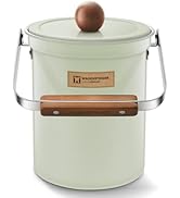 WAGENSTEIGER Kitchen Countertop Compost Bin 101Ounces / 3Liter with Airtight Lid, SUS304 Premium ...